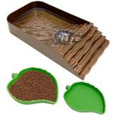 PINVNBY tortuga piscina con rampa para baño cómodo y seguro.
