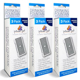 Pioneer Pet: filtros en T en pack 3 para fuente, mantiene el agua limpia.
