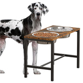 Piskyet soporte-alzado-perros-grandes mejora la postura al comer
