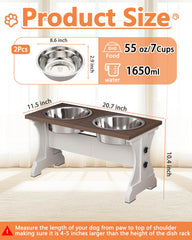 Piskyet tazones inoxidable 304, dos unidades, duraderos para comida diaria