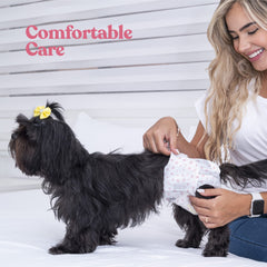 Pitpet núcleo ultra absorbente transforma líquidos en gel para protección duradera.
