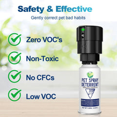 Piutezo deterente para mascotas en spray sin olor, ideal para encimeras y zonas sensibles.