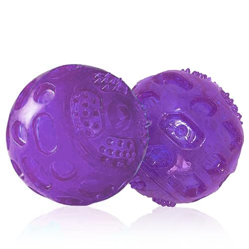 Bola PJDH para perros con sonido, ideal para estimulación y juego.