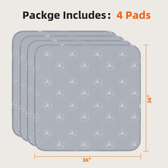 PJYuCien Almohadillas Lavables para Perros 36x36 - capas de protección para control de derrames.