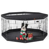 PJYuCien jaula-perro-8-paneles-30h: espacio seguro para cachorros.
