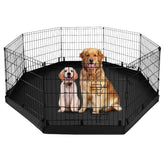 PJYuCien jaula para perros plegable de 8 paneles, montaje rápido.