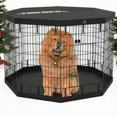 PJYuCien corral plegable de 42 pulgadas, ideal para uso interior o exterior.