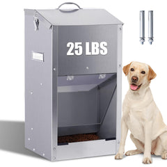 PKNYBZH dispensador de alimento para perros grandes con asa, gran capacidad para varias mascotas.