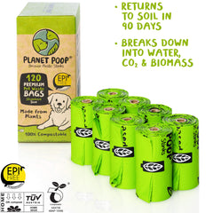 PLANET POOP bolsas sin aroma para recogida limpia y sin olores.
