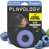 Playology Anillo Doble Capa, opción masticable segura para perros pequeños.