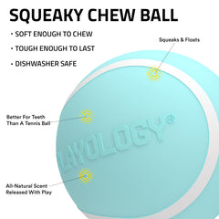 Playology bola mordedora aroma maní natural para estimulación sensorial.