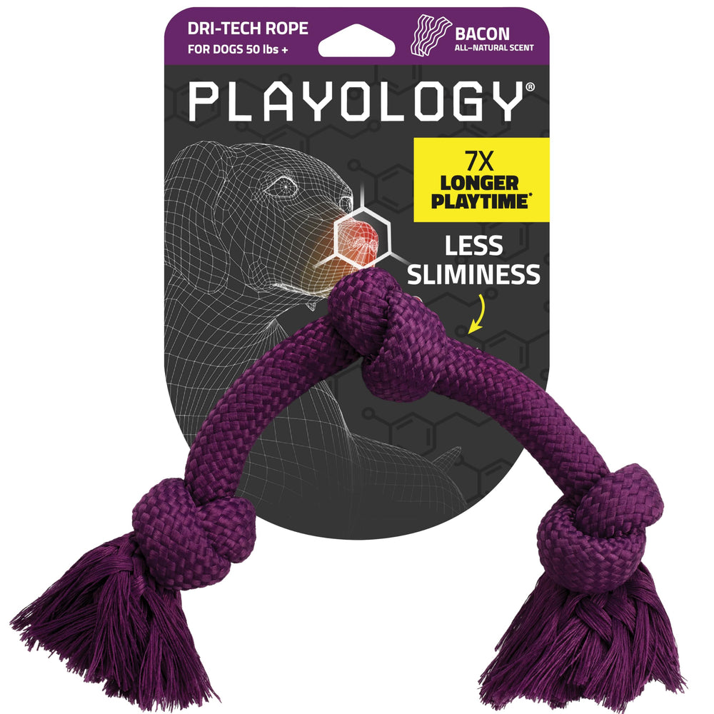 Playology Dri-Tech: cuerda de juego para perro, ideal para sesiones de tirar.