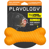 playology hueso doble capa masticable: diseño resistente para mordedores intensos.