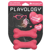 Playology Hueso Doble Capa para perros pequeños, promueve masticación prolongada.