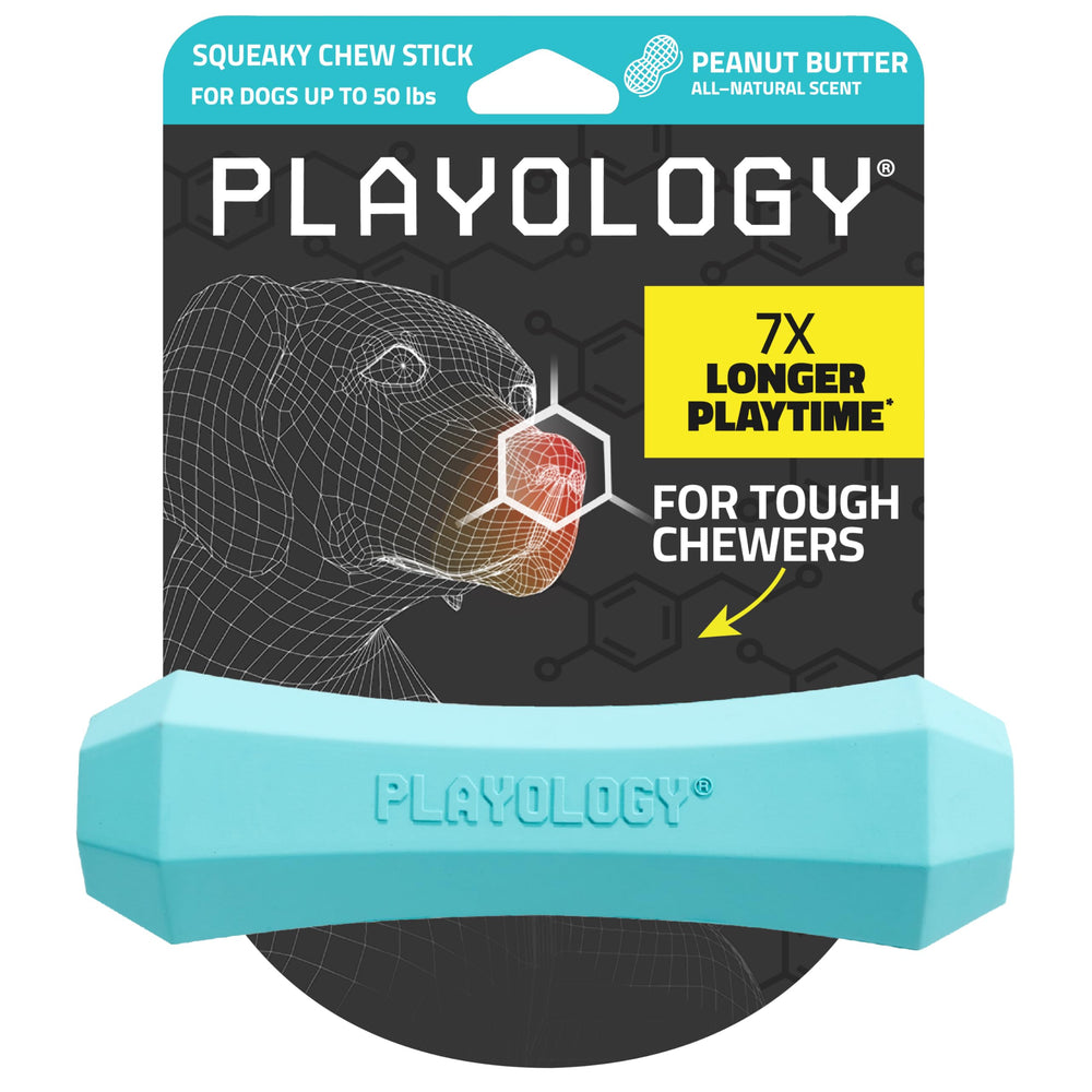Playology palito masticable con chirrido exterior, ideal para juegos interactivos en casa