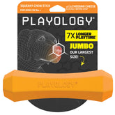 Playology palo masticable con chirrido para perros grandes, gran durabilidad.