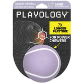 Playology Pelota masticable con chirrido para juego interactivo y mordisqueo seguro.