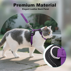 Arnés Plutus Pet - arnes-gato-detalle-cuero, estilo y durabilidad para uso diario.