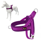 Arnés anti-tirones de Plutus Pet con malla transpirable para paseos cómodos.
