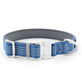 Collar reflectante de PLUTUS PET con hebilla de aluminio para mayor seguridad nocturna