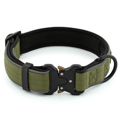 PLUTUS PET collar táctico acolchado suave, cómodo durante caminatas y entrenamientos prolongados.