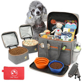 Bolsa Pmpete para perros con compartimentos grandes para viaje organizado.