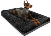 Cama POCBLUE Deluxe con superficie de terciopelo rosa suave para mayor comodidad.
