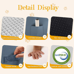 POCBLUE escalera de cinco pasos para muebles altos.