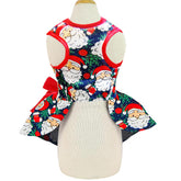 Pohshido vestido navidad perrito estampado nieves ideal para eventos navideños.