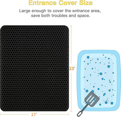 Polarduck Alfombra con Doble Capa, panal para retener arena y residuos.