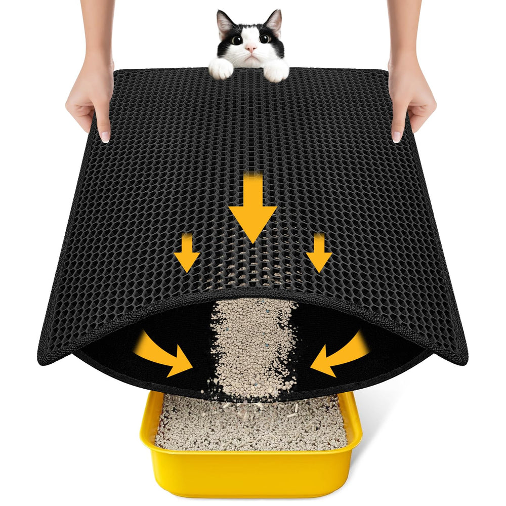 Polarduck Alfombra Frontal para Arena de Gato, captura gránulos y protege el suelo.