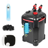 PONDFORSE filtro canister externo de 225 GPH mostrando su estructura y diseño compacto