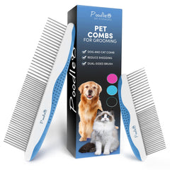 POODLIE cepillo para perros con dos tamaños compactos, ideal para retoques en casa.