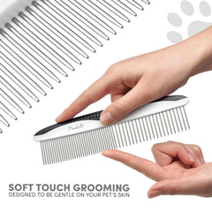 POODLIE espaciado de dientes para deshacer nudos y aflojar subpelo.