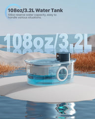 Dispensador de agua para mascotas en acero inoxidable Pooeken