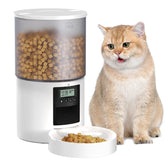 POOEKEN dispensador de alimentación para gatos 4L, ayuda a alimentar a tiempo.