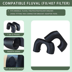 PoolTechX conector de borde para Fluval FX5, ajuste rápido y estable