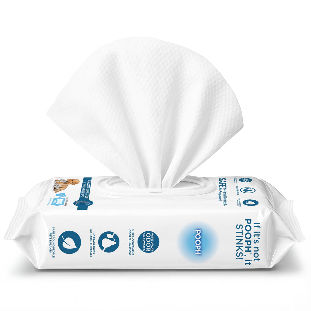 POOPH Pure Wipes eliminando olores en una pasada, producto seguro.