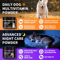 POPPAW sabor pollo polvo para perros, mejora la palatabilidad al mezclar con comida.