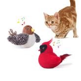 Potaroma juguetes para gato con pájaros realistas para estimular juego diario