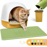 Powools alfombrilla para caja de arena verde brillante, vista general, mantiene las patas limpias.