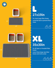 Powools: alfombrilla doble capa trasera, base impermeable que evita filtraciones.