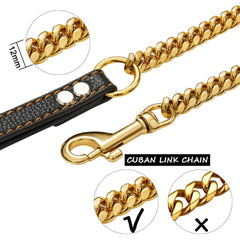PRADOG detalle de la cadena 12mm con brillo y durabilidad