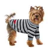 Preferhouse camiseta para perro con rayas, suave y cómoda para paseos diarios