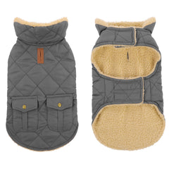 Preferhouse chaqueta para perro grande con forro polar para días fríos.