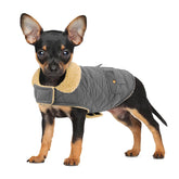 Preferhouse capa para perros, vista frontal, mantiene calor en paseos fríos