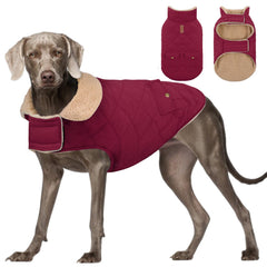 La chaqueta Preferhouse para perros, frente, ideal para paseos confortables en invierno.