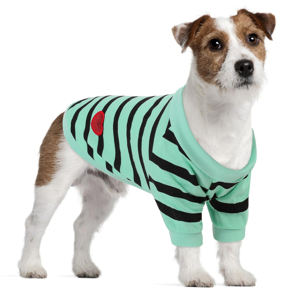 Camiseta rayadas de Preferhouse para perros grandes XL, ideal para paseos diarios y estilo.