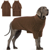 Preferhouse suéter para perro con cuello alto, cálido para días fríos.