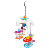 Sink 'n Seek de Prevue: cadena metálica segura para aves que estimula la exploración.